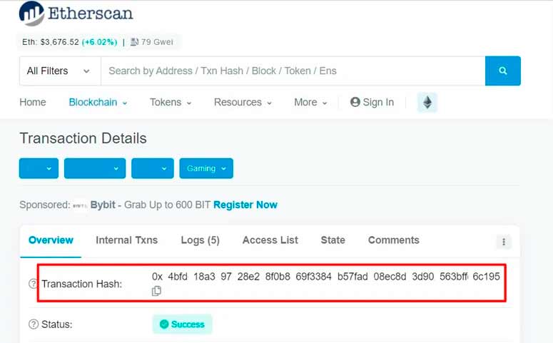 Дайджест операции в блокчейне Эфириум