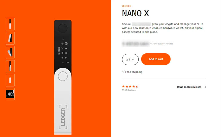 Популярный аппаратный криптокошелек