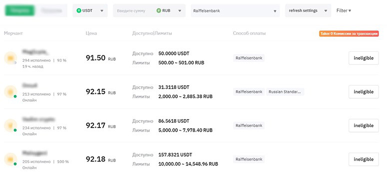 Список предложений