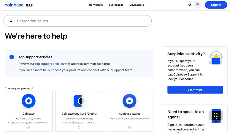 Меню техподдержки