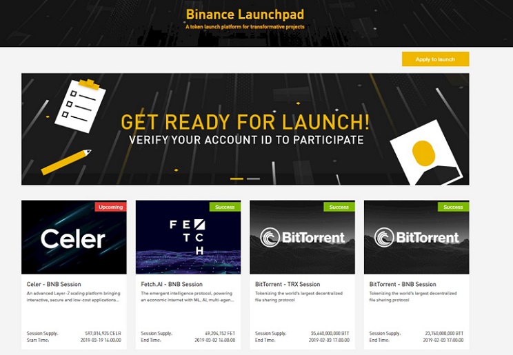 Меню выбора стартапов