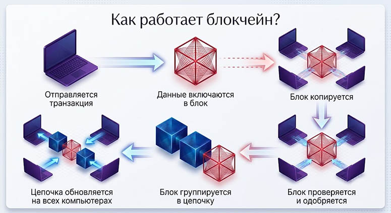 Схема блокчейна
