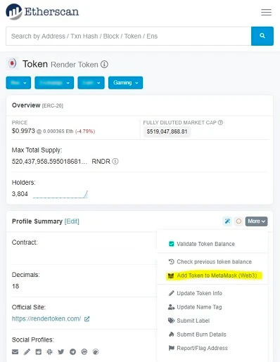 Подключение кошелька