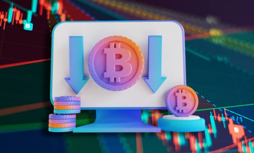 Биткоин вниз