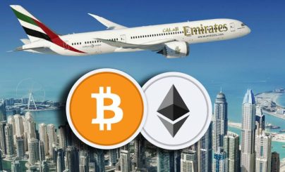 Биткоин и эфир самолет