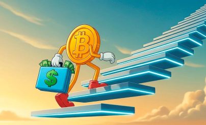 биткоин идет по лестнице