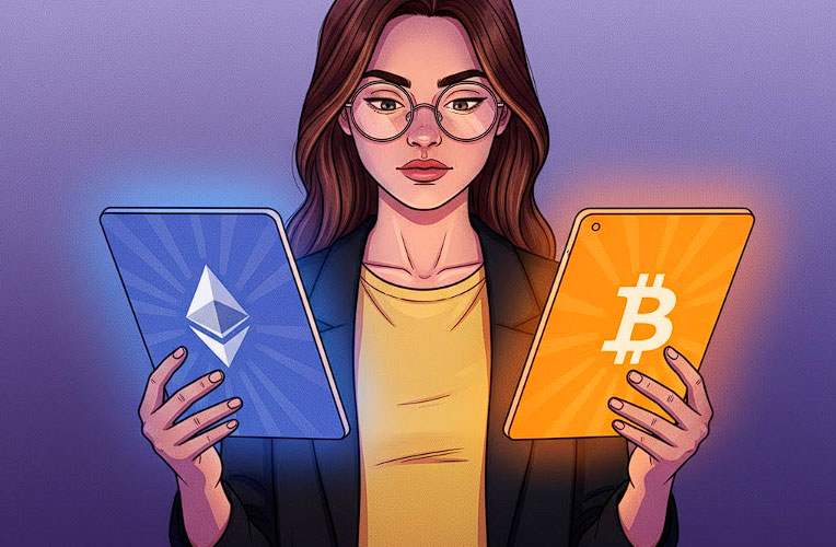 Биткоин и эфир