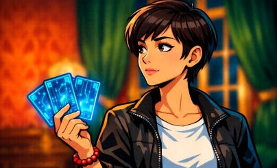 Девушка и карты