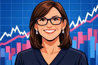 Женщина на фоне графика