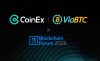 CoinEx и ViaBTC объявили о совместном участии в Blockchain Forum 2026