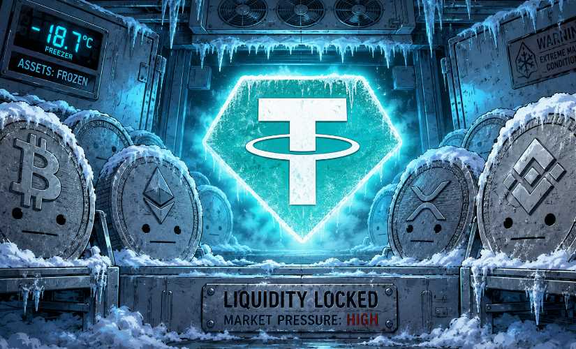 Объем блокировок USDT со стороны Tether резко вырос