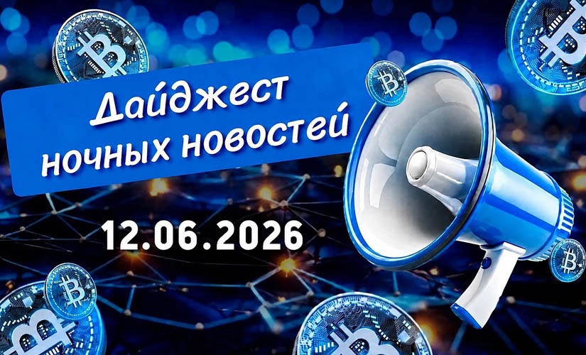 Дайджест криптовалютных новостей за ночь 12 июня 2026 года