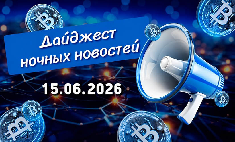 Дайджест криптовалютных новостей за ночь 15 июня 2026 года