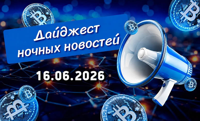 Дайджест криптовалютных новостей за ночь 16 июня