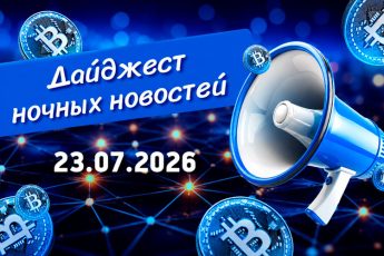 Дайджест криптовалютных новостей за ночь 23 июля 2026 года