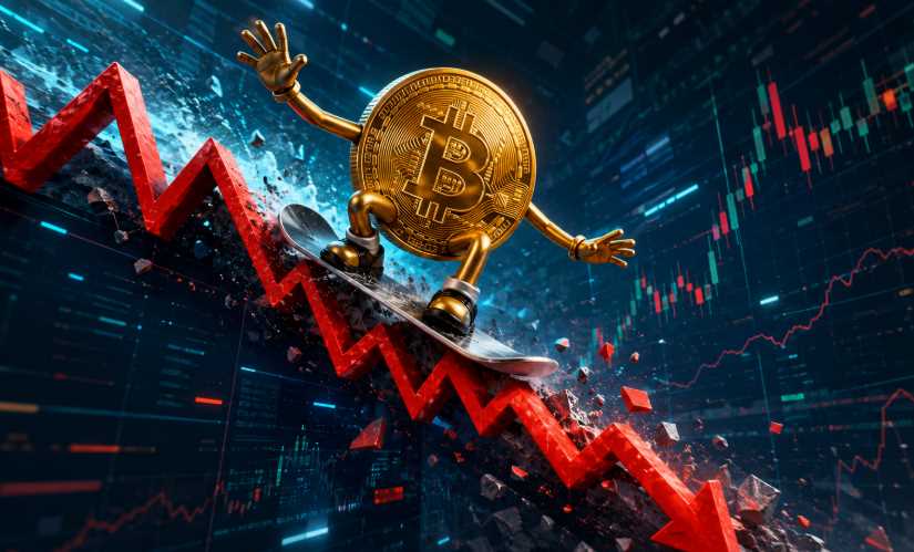 Падение биткоина