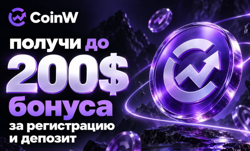 CoinW запустила акцию для новых пользователей с бонусами до 200 USDT