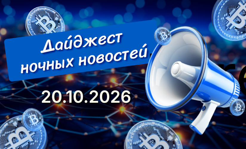 Дайджест криптовалютных новостей за ночь 20 октября 2026 года