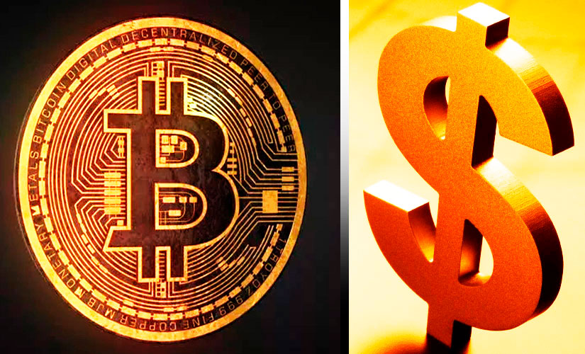 Биткоин борется с долларом