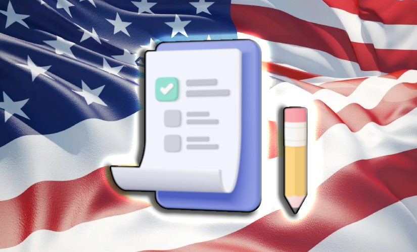 США Бумага листок