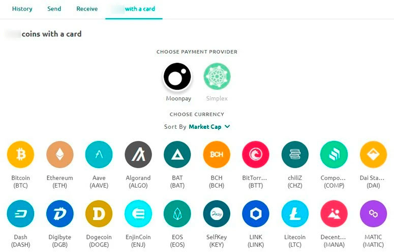Обмен фиата на криптовалюту