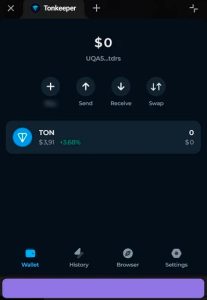 Работа с криптовалютами в мессенджере